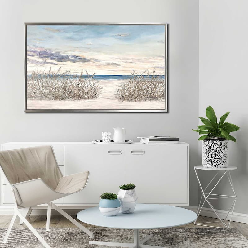 "Windy Beaches" Print on Floating Canvas