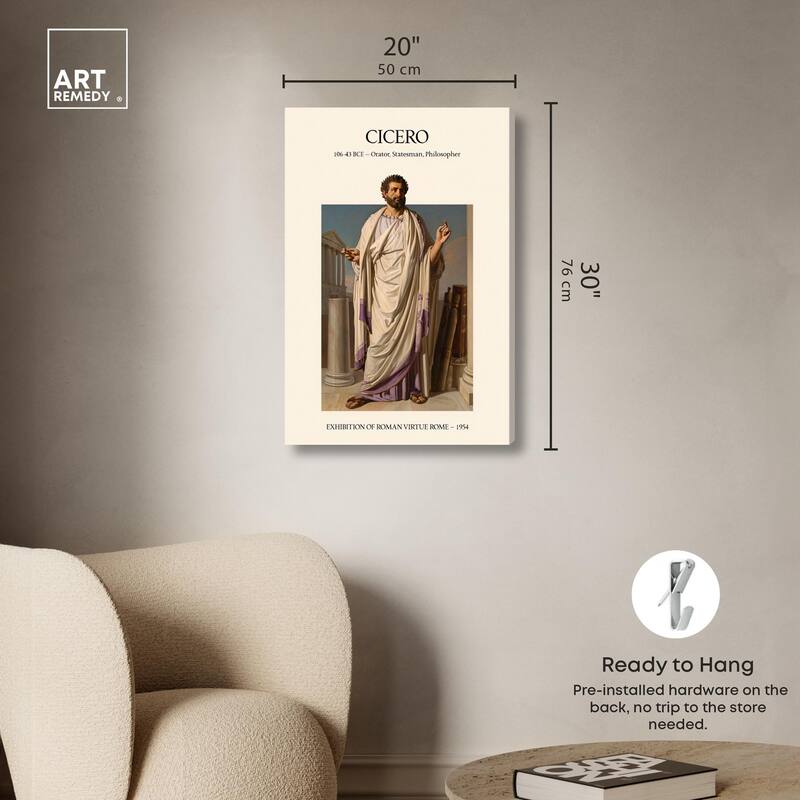 Visual Representation of Cicero Canvas by Art Remedy, Gallery Wrapped