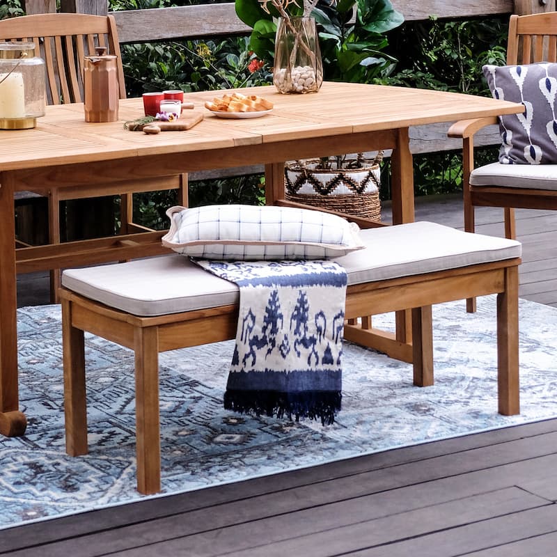 Cambridge Casual Caterina 6-Piece Teak Outdoor Extendable Dining Set
