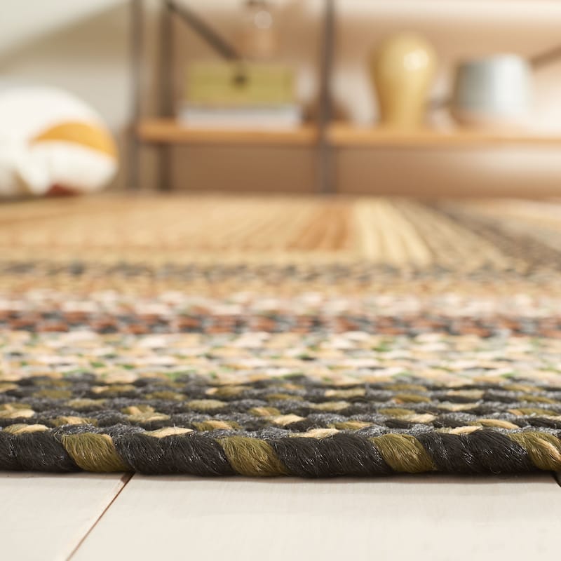 SAFAVIEH Handmade Braided Jo Americana Country Casual Rug