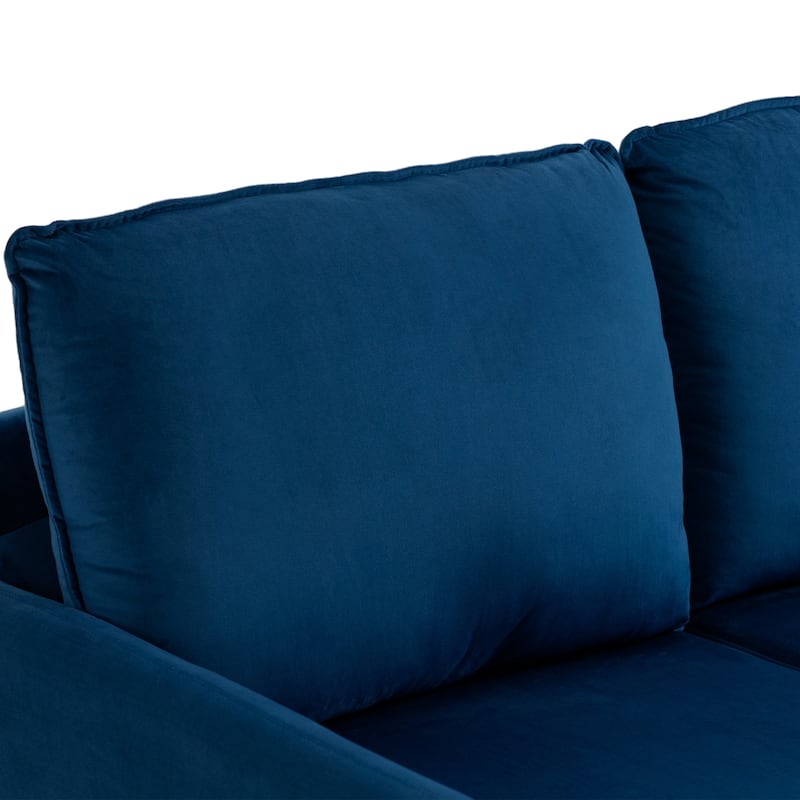 56.88" Modern Couch Velvet Loveseat Sofa for Living Room Furniture