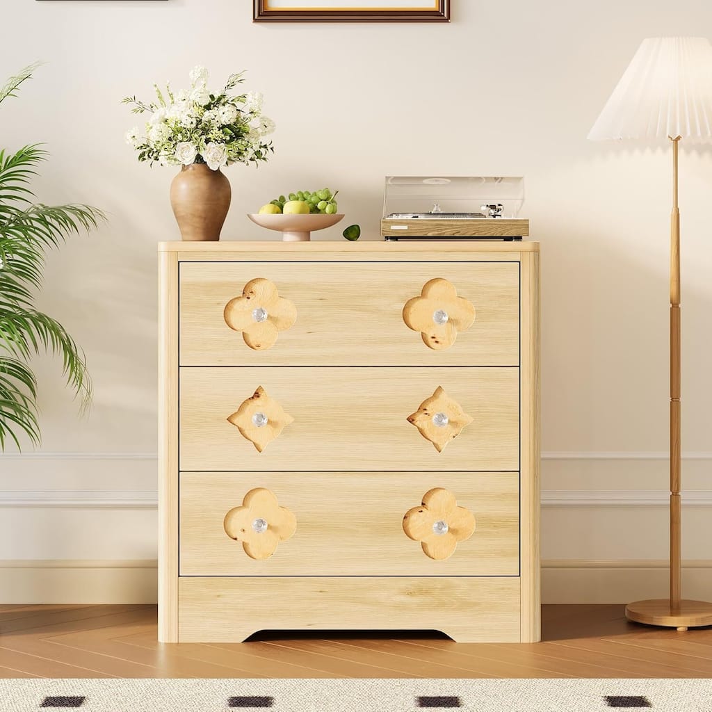 3 Drawer Dresser Decorative Organizer for Bedroom, Living Room, Hallway