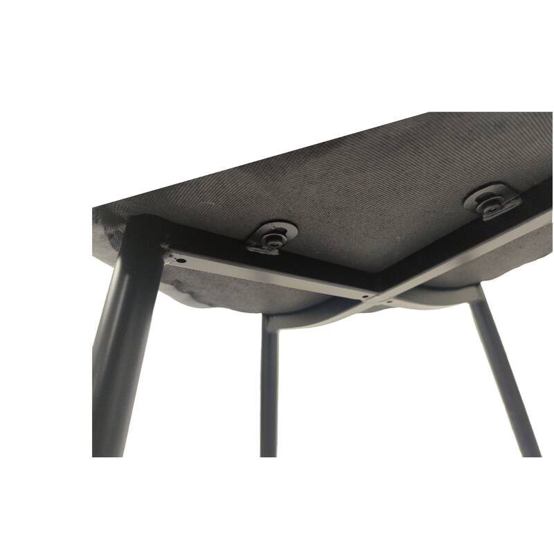 Dining Chairs Set of 4, Modern Accent Chairs with Upholstered Seat, Spoon Shape Kitchen Side Chairs with Metal Legs