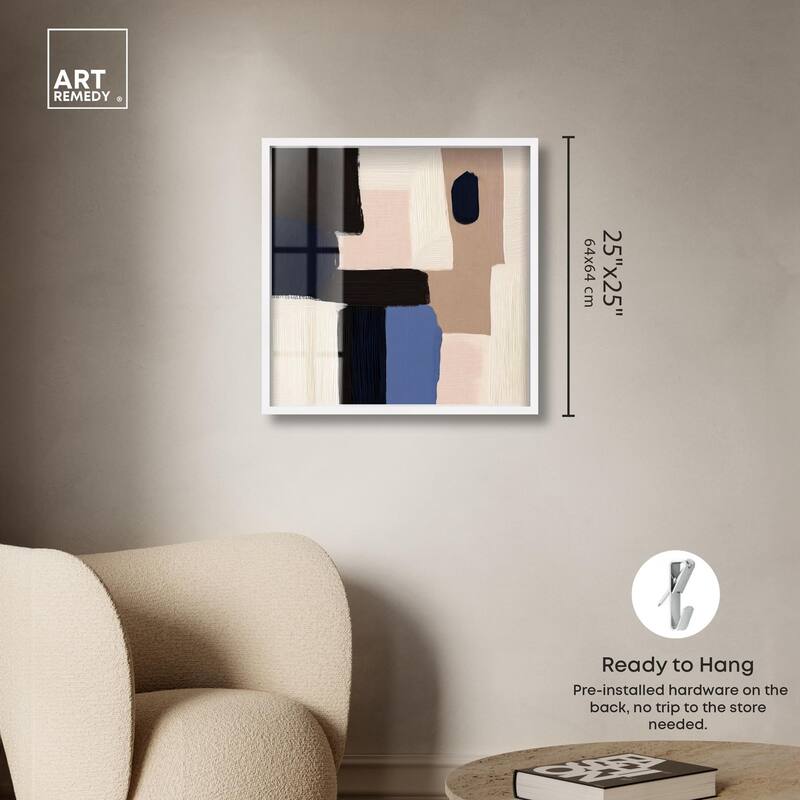 Blue Quietude II Shadowbox by Art Remedy