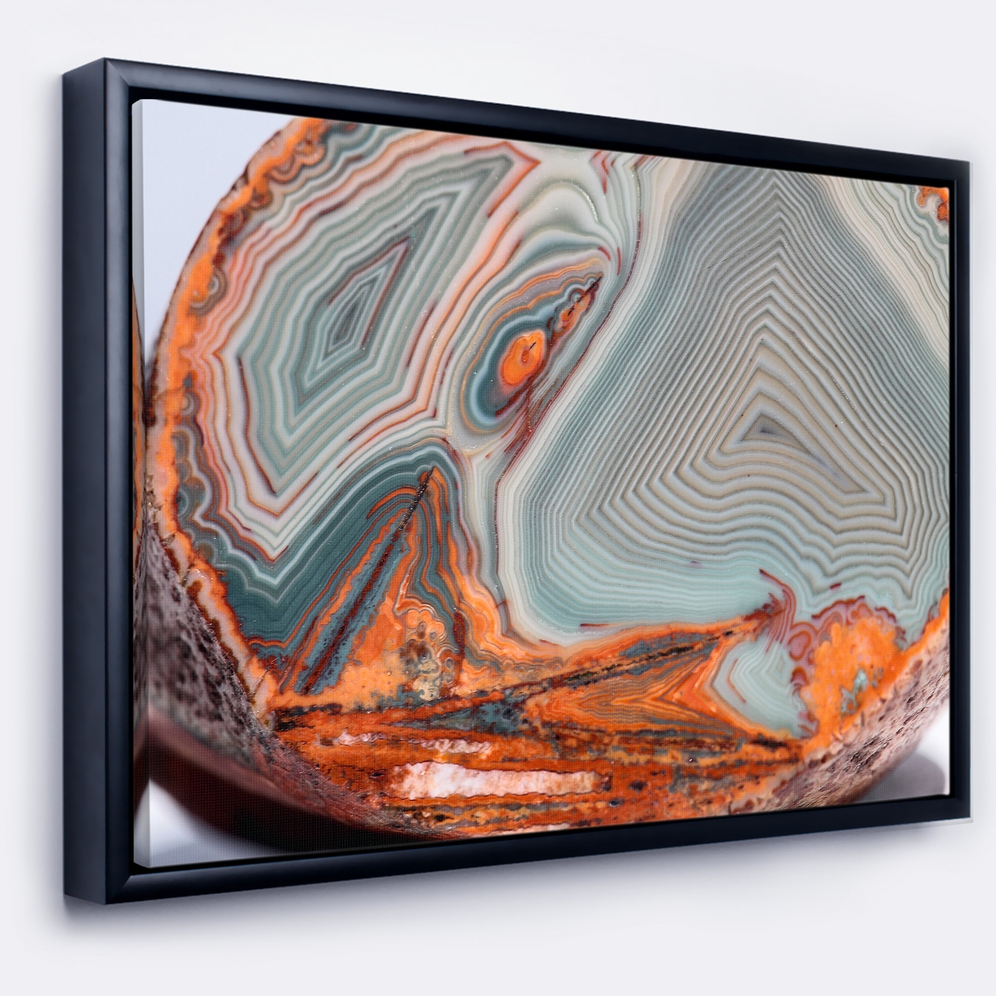 Shop Designart Beautiful Lake Superior Agate Abstract Framed