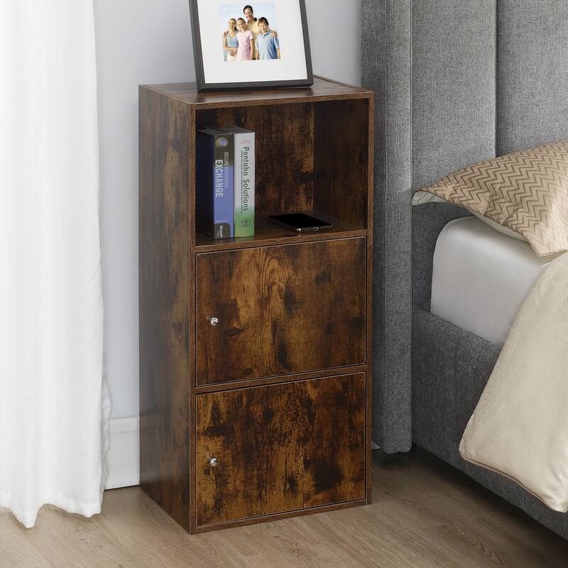 Convenience Concepts Xtra Storage 2 Door Cabinet with Shelf - Barnwood