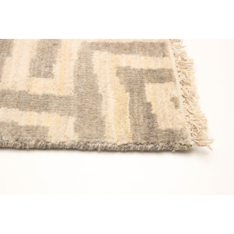 ECARPETGALLERY Hand-knotted Mystique Beige Wool Rug - 4'2 x 5'11