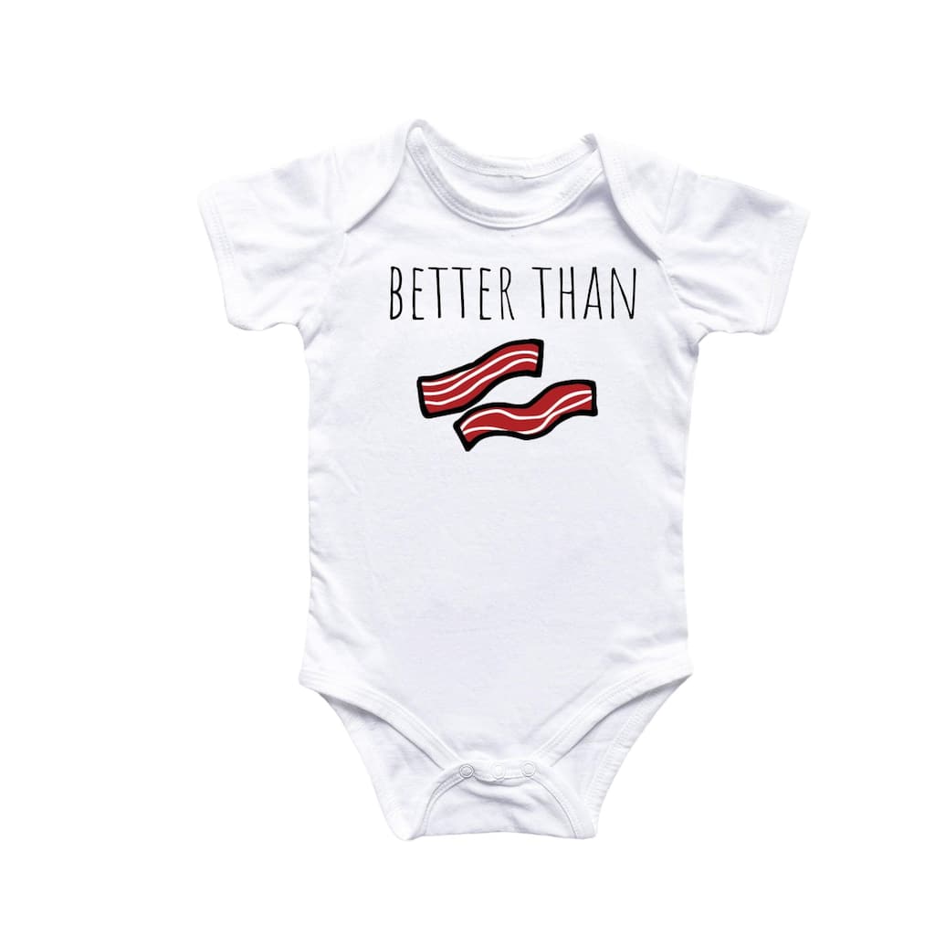 Bacon - Baby Boy Girl Clothes Infant Bodysuit Funny Cute Newborn