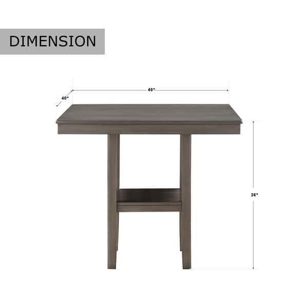 dimension image slide 1 of 2, Benwick 5-Piece Counter Height Dining Set