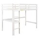 preview thumbnail 67 of 91, Modern Solid Wood Loft Bed with Built-in Desk, Safety Ladder