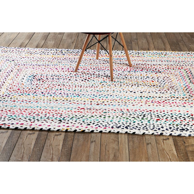 Hand-Woven Colorful Cotton Area Rugs - Vibrant and Artistic Touch for Your Space