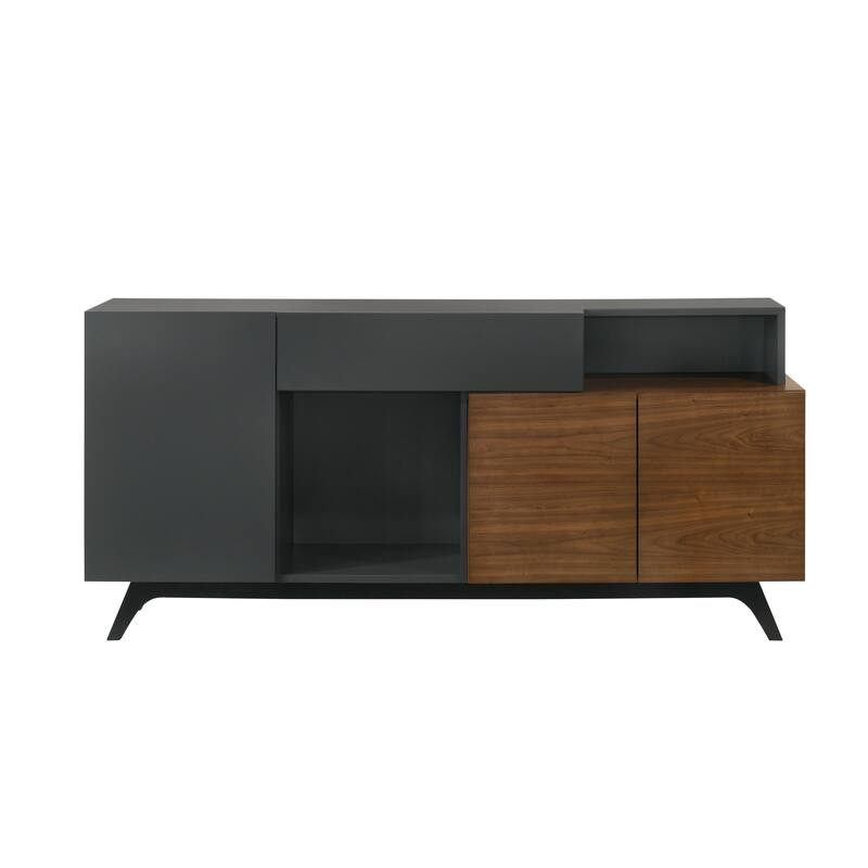 Destin Ceramic & Walnut Finish Server