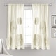 preview thumbnail 26 of 34, Silver Orchid Ince Flora Curtain Panel 63" x 54" - Ivory
