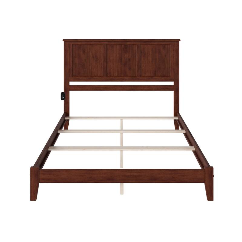 Madison King Foundation Bed in Walnut