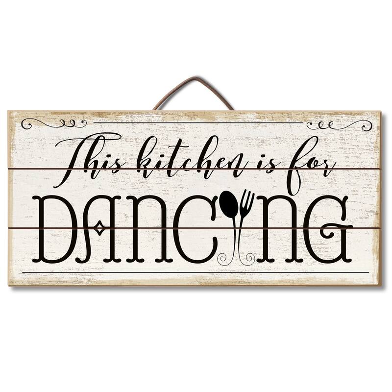Wood Pallet Hanging Sign - Kitchen Is For Dancing