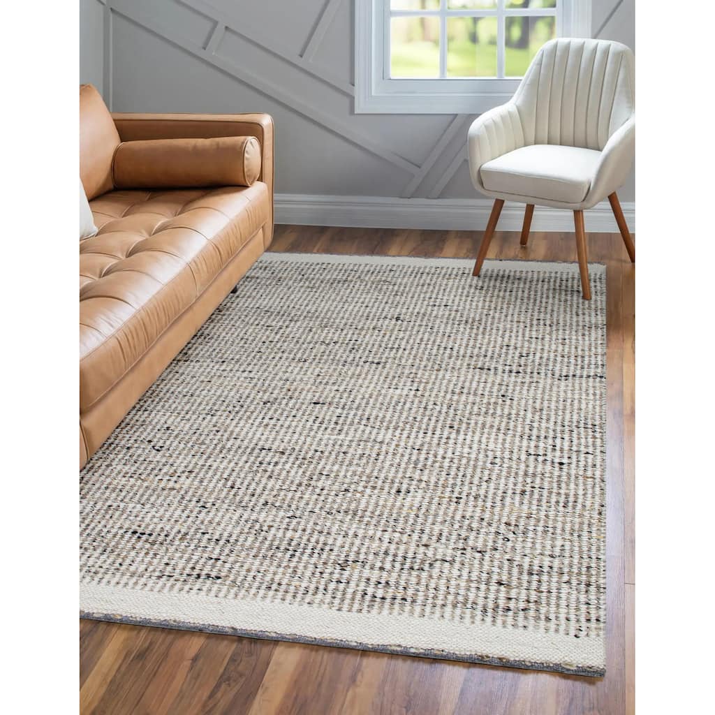 Domani Grant Natural In Casuals Hand-Knotted Wool Area Rug