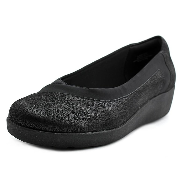 Easy Spirit e360 Kathleen Women W Round Toe Canvas Black Loafer