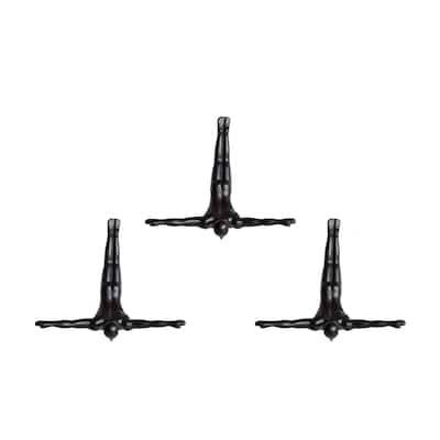 6.5" x 2.5" x 6.5" Wall Diver - Black 3-Pack - 6.5" x 2.5" x 6.5"