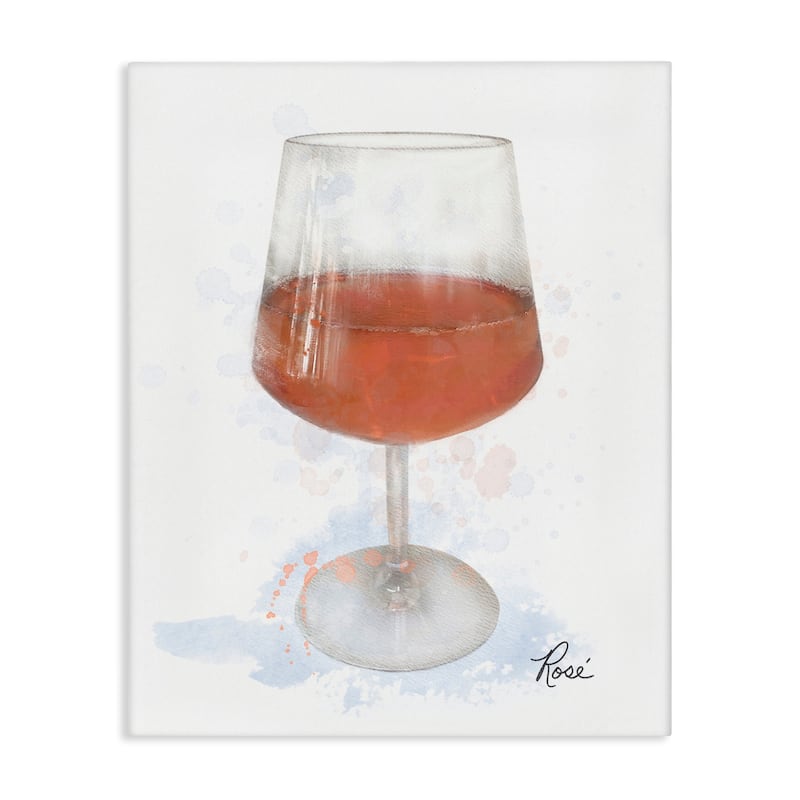 Stupell Modern Rosé in Glass Canvas Wall Art Design By Matthew Piotrowicz - 30 x 40