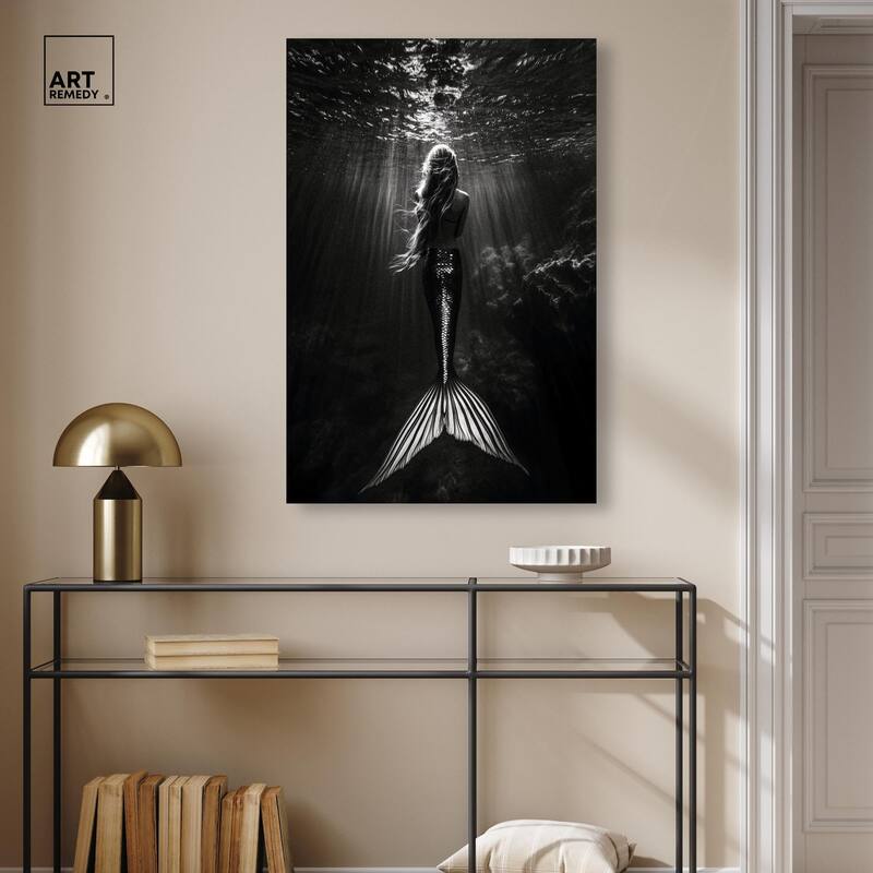 Mermaid Night Canvas by Art Remedy, Gallery Wrapped