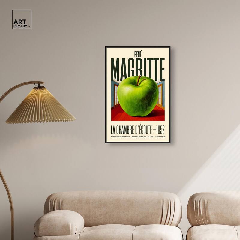 Magritte's Apple Room Canvas by Art Remedy