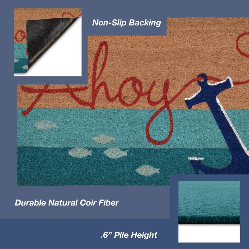 Liora Manne Natura Compass Outdoor Mat Natural 2' x 3'