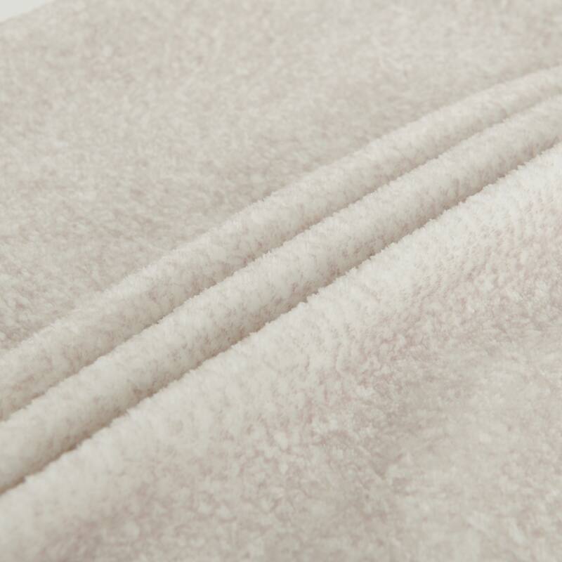 Roomfitters Double-needle Cut Velvet Sofa, 4-Seater Modern Modular Sectional Couch with Movable Ottoman for Living Room