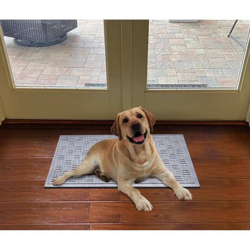 A1HC New All Weather Superior Dirt and Moisture Absorbing Polypropylene Door Mat with Non-Slip Backing for Inside Outside Use