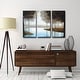 preview thumbnail 2 of 2, Woodland Retreat' 3 Piece Wrapped Canvas Wall Art Set by Norman Wyatt Jr.