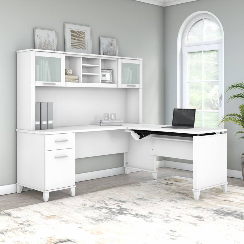 Bush Furniture Somerset 72W 3 Position Sit to Stand Desk