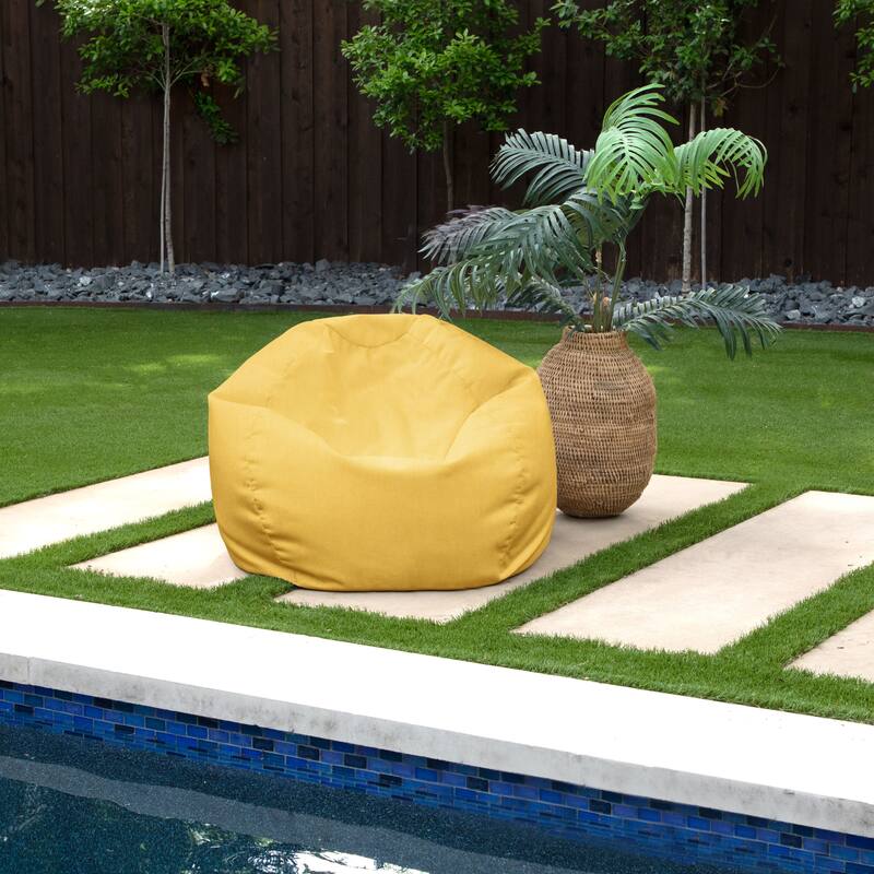 Sorra Home Bean Bag Chair - 30 x 30 x 20 inches - Daffodil