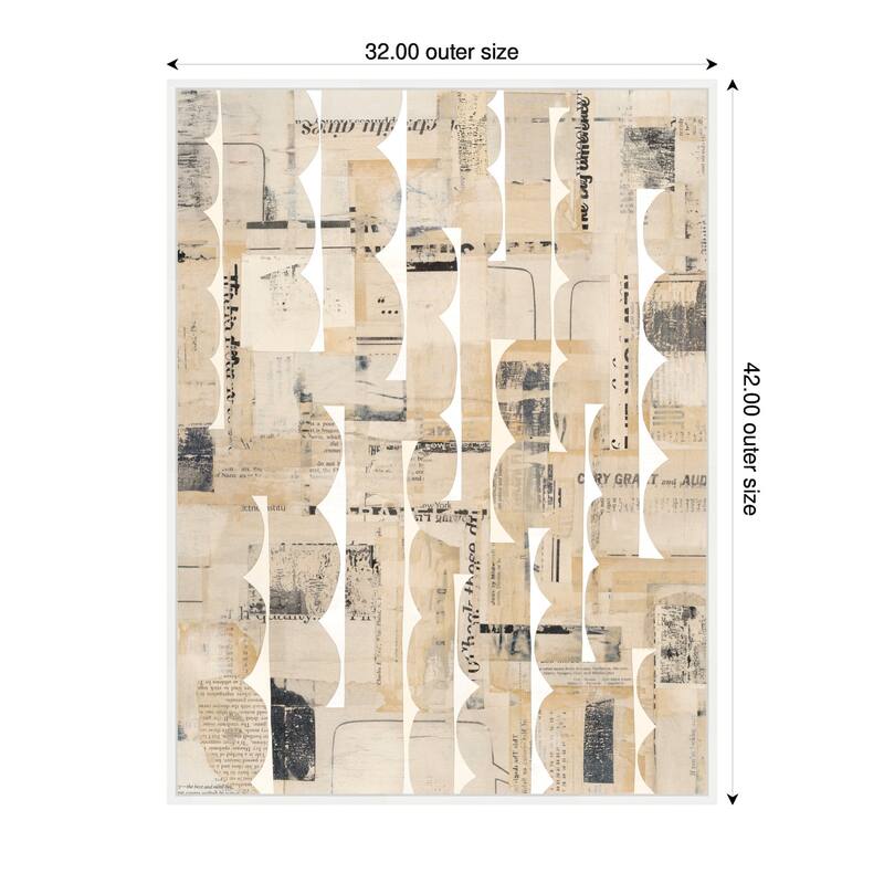 Kate and Laurel Revolved Half Moon FC by Felicia Dadak Framed Canvas Wall Art Print