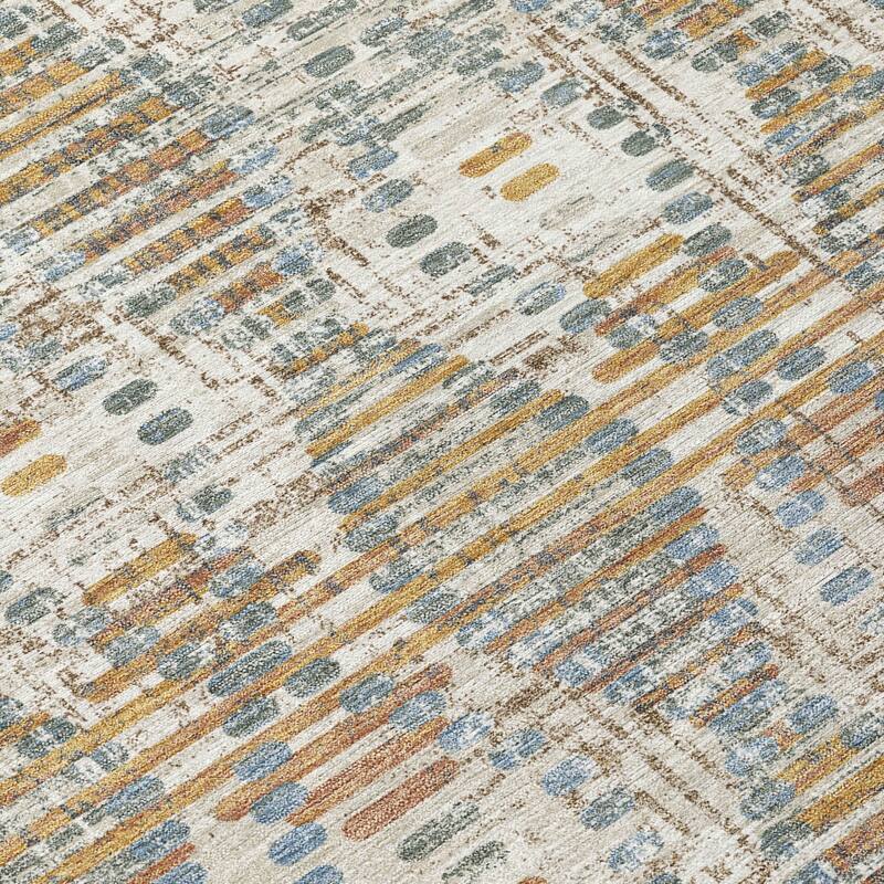 Machine Washable Indoor/ Outdoor Modern Ignacio Chantille Rug