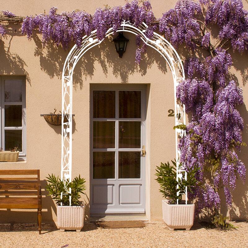 Metal Garden Arch Assemble Freely with 8 Styles Garden Arbor Trellis Climbing Plants