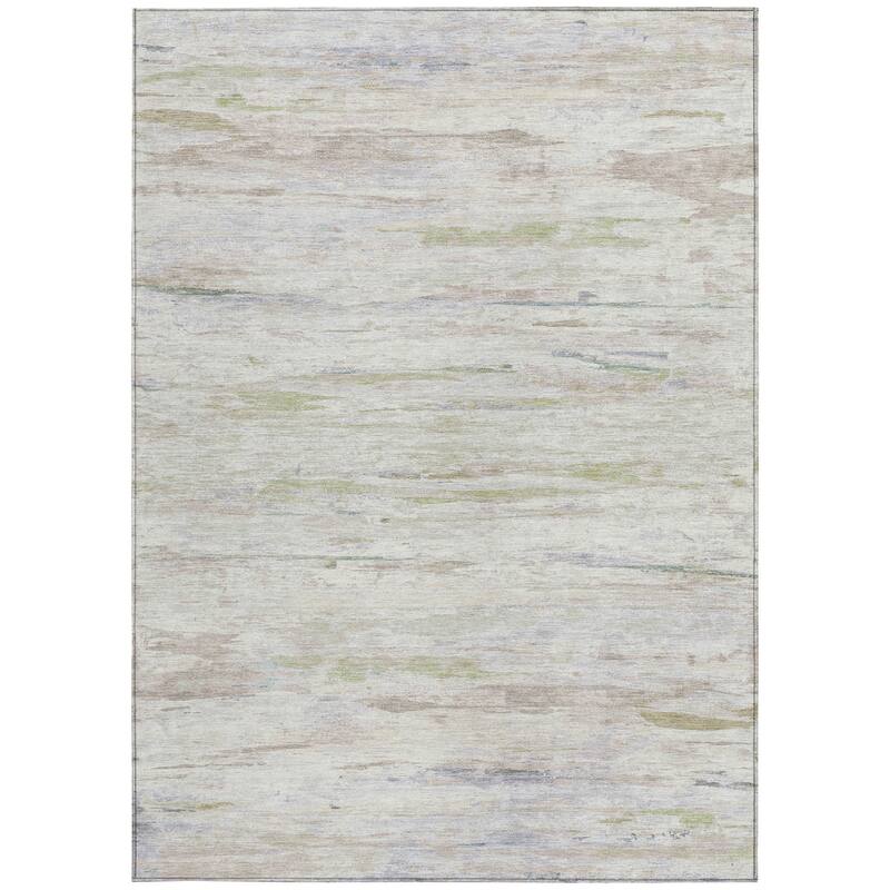 HomeRoots Abstract Transitional Rectangle Outdoor Rug