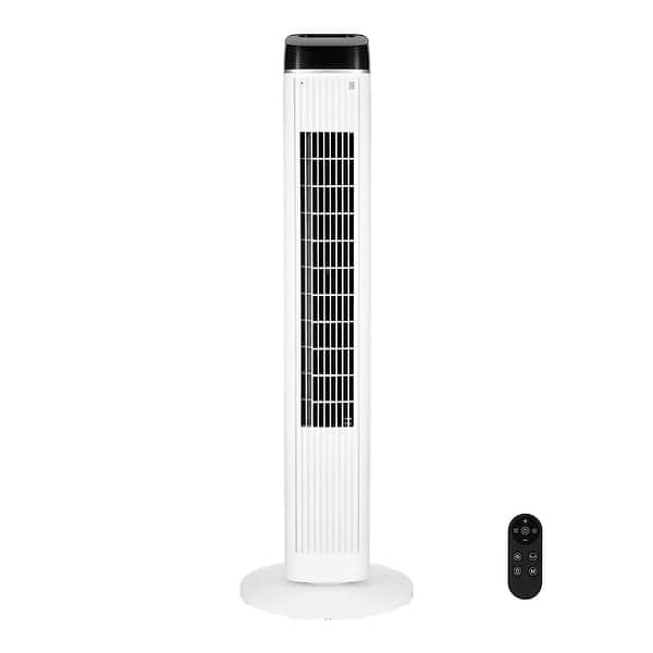 UIMOSO Tower Fan, 22 ft/s Velocity Quiet Floor Fan, 70° Oscillating Fans for Indoors with 3 Speeds, 4 Modes, 12H Timer - 22 ft