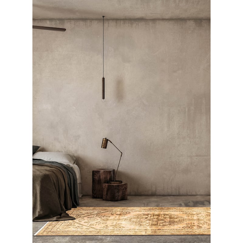 ECARPETGALLERY Hand-knotted Antalya Vintage Copper Wool Rug - 3'3 x 5'9