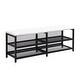 preview thumbnail 9 of 37, Metal Platform Bed Frame with Storage Cabinet and Cushioned Footrest