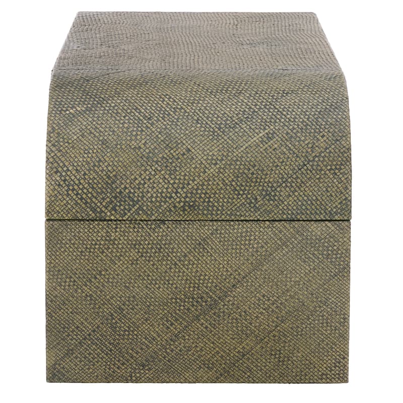 SAFAVIEH Home Pipat Curved Pandan Coffee Table, Fully Assembled - 18"W x 45"D x 18"H