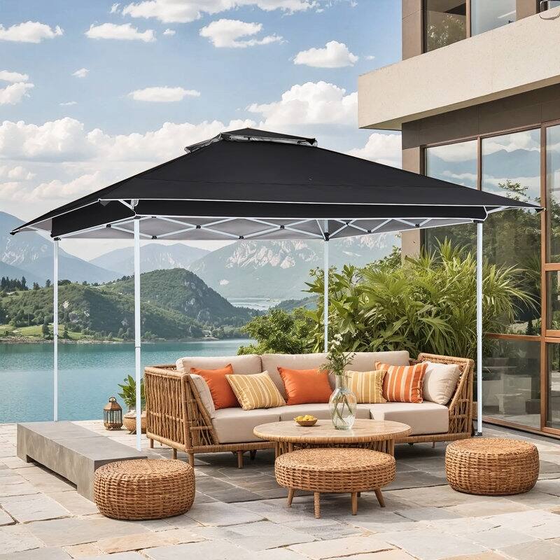 AVAWING 10x10 Pop Up Canopy Tent - Instant Shelter with UV Protection for Outdoor Events, Beach - Heavy Duty Steel Frame