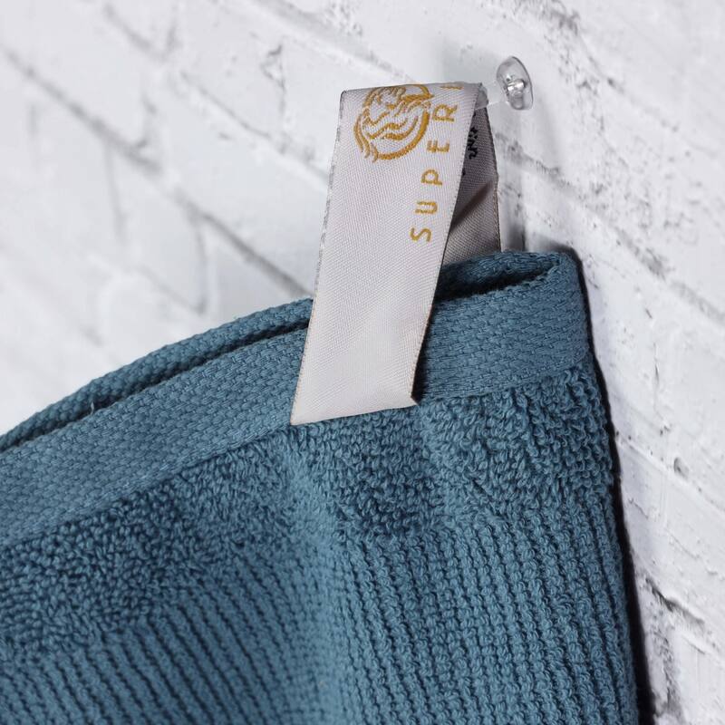 Superior Roma Cotton Assorted Ribbed Solid Towel Set of 12