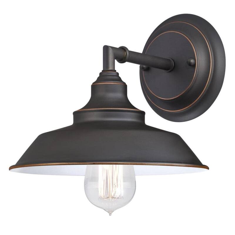 Roseto Red Deer Single Light 8" Tall Wall Sconce - Oil Rubbed Bronze with Highlights