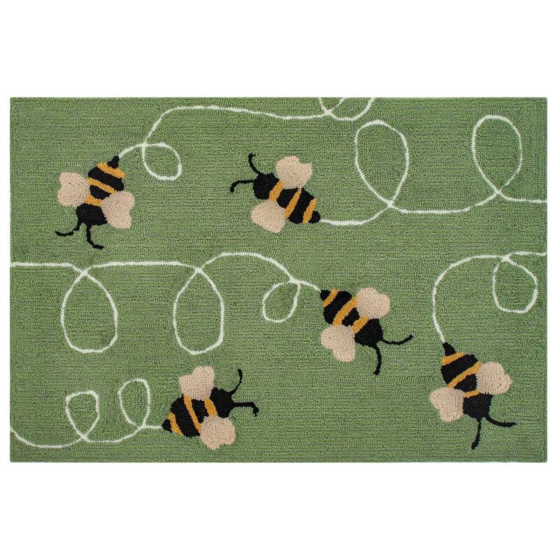 Liora Manne Frontporch Buzzy Bees Indoor/Outdoor Rug