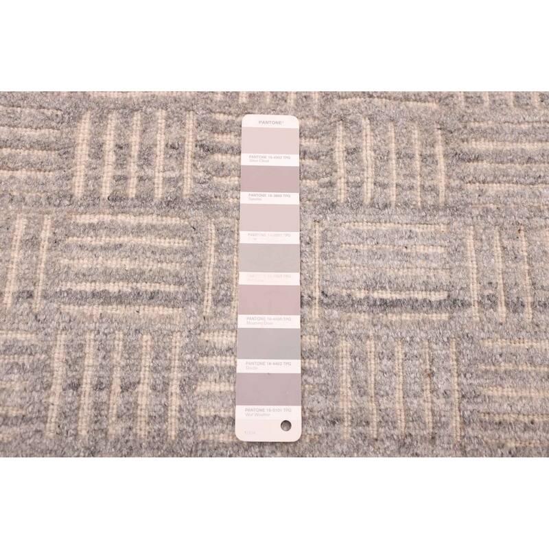 ECARPETGALLERY Hand Loomed Elysian Grey Rug - 8'1 x 10'0