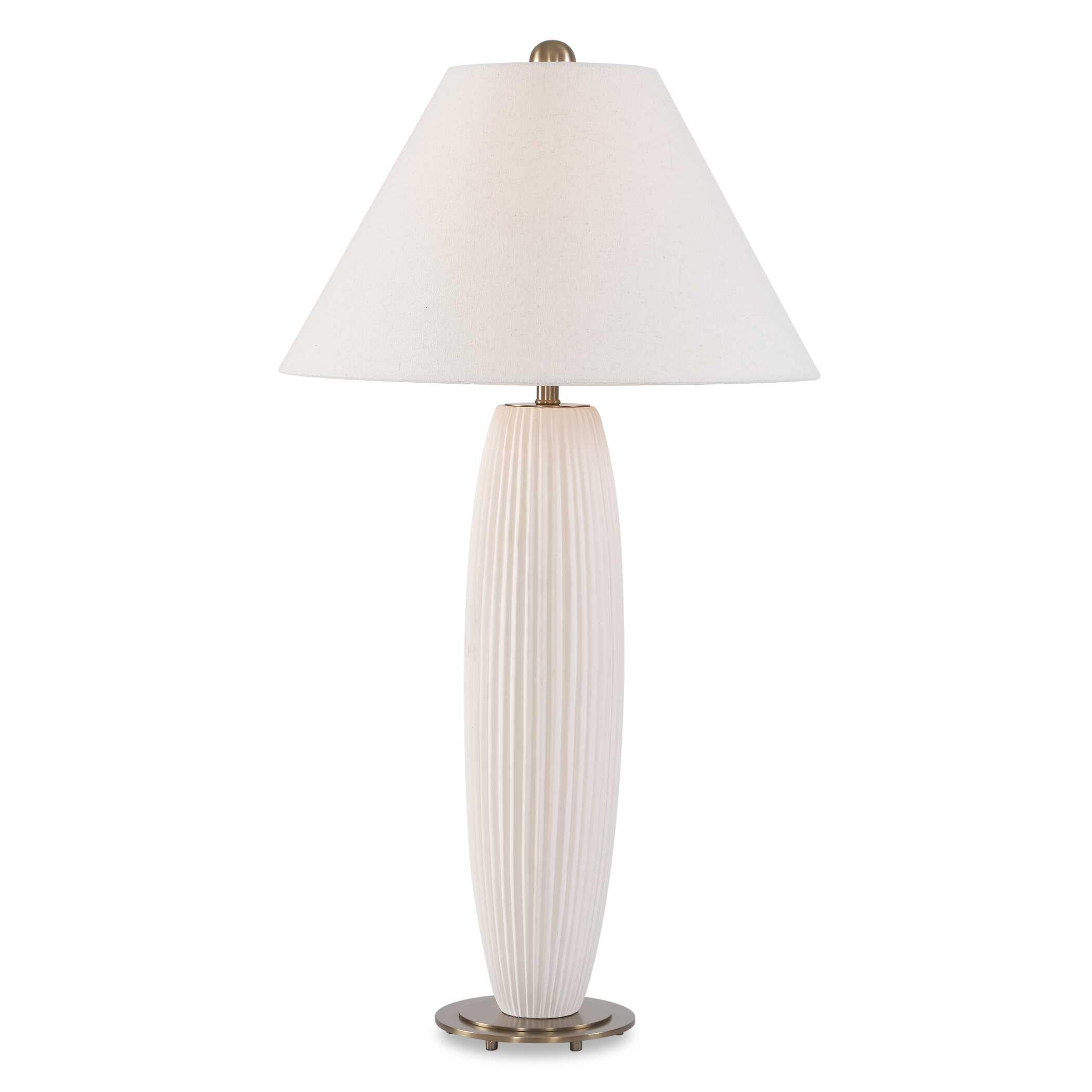 Uttermost Brinsley Ivory Table Lamp. - 18" D x 18" W x 33" H