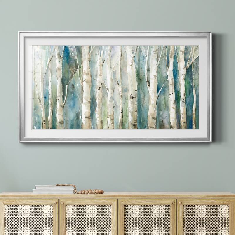 Birch River Walk- Premium Gallery Framed Print - Ready to Hang