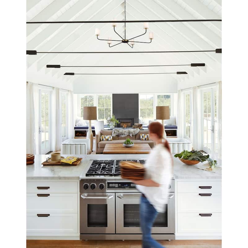 Crystorama Lighting Group NIL-70016 Niles 6 Light 54" Wide Chandelier