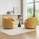 preview thumbnail 52 of 107, SEYNAR Modern Glam Velvet Upholstered 360 Degree Swivel Accent Armchair Set of 2