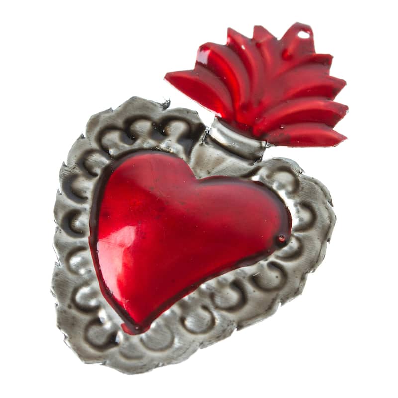 Novica Handmade Love Of Oaxaca Steel Ornament
