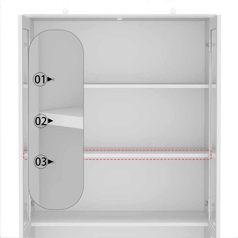 Entryway Cabinet Tempered Glass DoorsStorage Bench with Cushion, Modern Mudroom Hall Tree Organizer with Hidden Storage